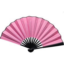 Uravas Store Plastik Kumaş Yelpaze 12 Li Pembe