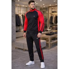 Zeyra Light Yeni Sezon Dik Yaka Fermuarlı Comfort Fit Erkek Eşofman Takımı