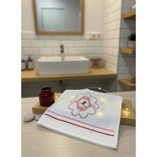 AGBTREND Kırmızı Pip Studio Love Birds Serisi Uyumlu Saf Pamuk Kadife El Havlusu 30X50CM