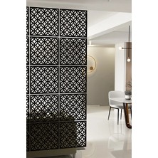 Kayasan Ahşap Kayasan ® Lazer Kesim Sarkıt Paravan, Ahşap Seperatör, Oda Ayırıcı 4'lü Panel Levha Seti