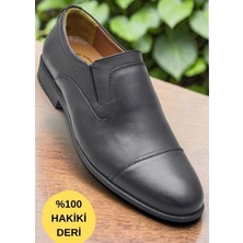 Ispartalılar 692 Hazır Rahat Taban İçi Dışı Deri Erkek Ayakkabı Bağcıksız Klasik Erkek Ayakkabı