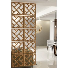 Kayasan Ahşap Kayasan ® Lazer Kesim Sarkıt Paravan, Ahşap Seperatör, Oda Ayırıcı 4'lü Panel Levha Seti