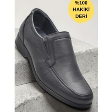 Ispartalılar 680 Hazır Rahat Taban İçi Dışı Deri Erkek Ayakkabı Bağcıksız Klasik Erkek Ayakkabı