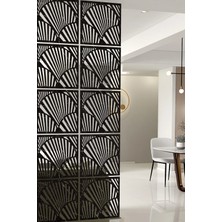 Kayasan Ahşap Kayasan ® Lazer Kesim Sarkıt Paravan, Ahşap Seperatör, Oda Ayırıcı 4'lü Panel Levha Seti