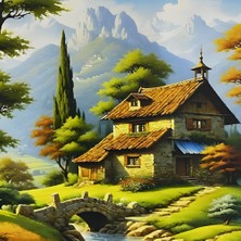 Elegantshop Sayılarla Tuval Boyama Seti 40*50 cm YCGJ37935