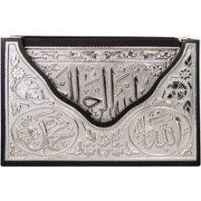 Akıncı Tekstil Gümüş Kaplama V Tipi Kur'an-I Kerim (Hafız Boy)