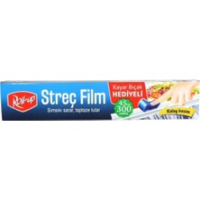 Barışkan Roll-Up Kayar Bıçak Hediyeli Streç Film 45CM x 300M 9mic 1 Adet