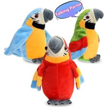 Trust Store Pilli Ses Kayıt Edebilen Papağan Peluş 20 cm Konuşan Sevimli Oyuncak