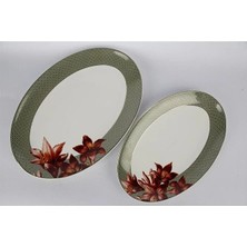 Mikasa Moor Exotic Frame 2li Servis Tabağı 25X16CM 30X20CM