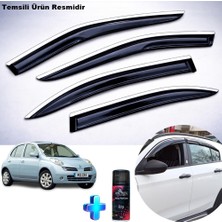 Caraks Nissan Micra Mügen Cam Rüzgarlığı Abs Nikelajlı Cam Rüzgarlığı 2003-2010 4 Lü + Ebrayn 150 ml Koku