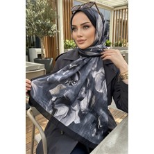 İmaj Butik Siyah Ipekhan Desenli Kraş Şal