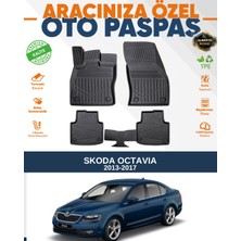 Alberto Rossi Alberto Rossı Skoda Octavıa 2013-2017 3D Havuzlu Paspas