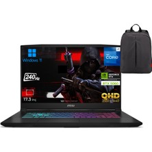 MSI Msı Katana 17 Hx B14WFK P4 Intel Core I7 14650HX 64GB 512GB SSD RTX5060 WIN11 Pro 17.3" Qhd 240Hz Taşınabilir Bilgisayar