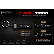 YSN Sounds Chery Anahtarlık , Chery Tiggo Logolu Çift Yönlü Araç Anahtarlık - Hediyelik Chery Araba Anahtarlığı