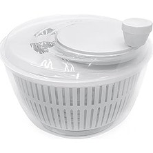 Uravas Store Salata ve Sebze Kurutucu Pratik Salata Kurutucu - Meyve Sebze Yeşillik Yıkama Kurutma Kabı 4.5 Litr