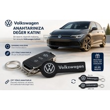 YSN Sounds Volkswagen Anahtarlık , Vw Logolu Çift Yönlü Araç Anahtarlık - Hediyelik Volkswagen Araba Anahtarlığı