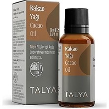 Uravas Store Talya Kakao Yağı, Soğuk SIKIM,%100 Saf ve Doğal, Doğal Bronzluk, 20 ml