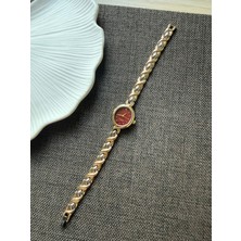 Rubsey Retro Minimal Metal Kordon Vintage Kadın Kol Saati Iki Renk