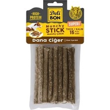 Delibon Süper Munchy Çubuk Dana Ciğerli Köpek Çiğneme Kemiği