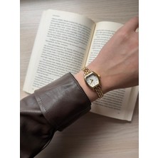 Rubsey Retro Minimal Metal Kordon Vintage Kadın Kol Saati Minik