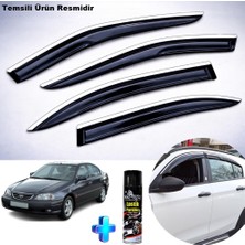 Caraks Toyota Avensis Mügen Cam Rüzgarlığı Abs Nikelaj Krom Cam Rüzgarlığı 1997-2003 + Ebrayn Lastik Parlatıcı