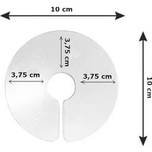 Renas Store Elizabet Şeffaf Kuş Yakalığı 3.75 Cm-10 cm Standart