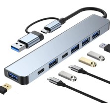 Uravas Store Byl 221 Support 7 In 1 Type-C USB Çevirici