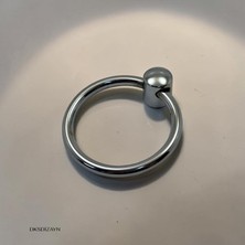 DKSDİZAYN 5 Adet Halka Sarkaç Krom Dolap Kulpu – Tek Vidalı Metal Dekoratif Halka Kulp