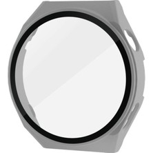 Uravas Store Huawei Watch Gt3 Pro 46MM Dota Camlı Kasa Ekran Koruyucu - Uzay Grisi