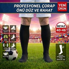 Bs Beyaz Shoes Profesyonel Resmi Müsabaka Futbol Maç Çorabı Baldır Fileli Hava Alabilen Tozluk Konç Halısaha Çorabı 40-46