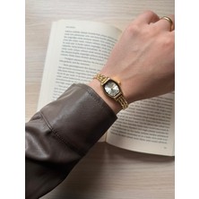 Rubsey Retro Minimal Metal Kordon Vintage Kadın Kol Saati Minik Dizayn