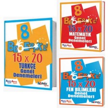 Aydın Yayınları Becerikli Eğitim 8. Sınıf Türkçe & Matematik & Fen 15x20 Genel De