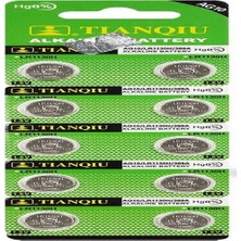 Uravas Store Buton Pil - Saat Lazer Hesap Makinesi Pili 10LU Paket  AG10  - LR1130H - 389A -1.55V