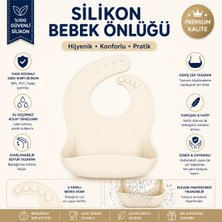 Jojobebek Çocuk Silikon Mama Önlüğü (KREM RENGİ)