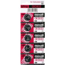 Renas Store Maxell CR2032 3V Lityum Düğme Pil 5'li Paket