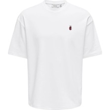 Only & Sons Onscaspıan Aırflex Ss Reg Emb Tee Bright White