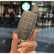 Gma Keys Chery Tiggo 8 Pro Omoda 5 Tiggo 7 Avantgarde Jaaeco Nano Anahtar Kılıfı Füme Gümüş Silver Renk