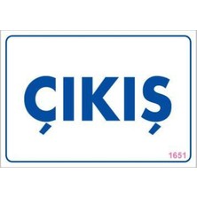 Renas Store Çıkş Uyarı Levhası 17,5X25 KOD:1651