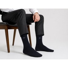 Pera Socks Erkek Bambu Çorap 2'li Lacivert – Nefes Alan, Terletmeyen, Dikişsiz Burun, Esnek Lastik, Günlük & Klasik Kullanım