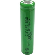 Renas Store Sertec - 1.2V 700 Mah - Aaa - Ni-Mh Şarjlı Pil - (Başsız / Flat Head)