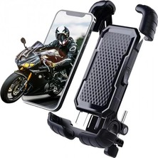 Uravas Store 360° Derece Ayarlanabilen Gidon Bağlantılı Bisiklet Motosiklet Için Abs 4-7.8″ Inç Telefon Tutucu