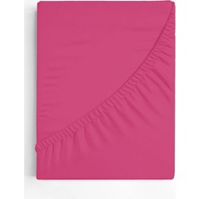 Kaia Life Ephemeris Pamuk Çift Kişilik Lastikli(Fitted)  Penye Çarşaf Fuşya