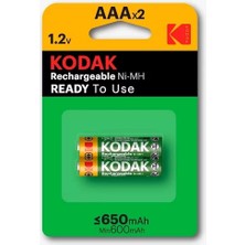 Renas Store Kodak 2 Adet 650 Mah Ni-Mh Şarjlı Ince Pil