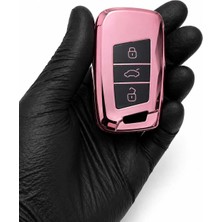 Gma Keys Volkswagen Passat B8 Arteon Smart Siyah Oto Anahtar Kumanda Kabı Kılıfı Nano Pembe Siyah Gümüş Renk