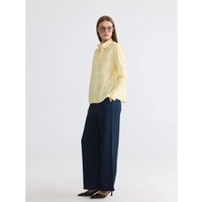 LC Waikiki Lcwaıkıkı Classic Lacivert Beli Lastikli Kadın Pantolon