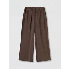 LC Waikiki Lcw Modest Kahverengi Beli Lastikli Kadın Pantolon