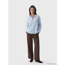 LC Waikiki Lcw Modest Haki Beli Lastikli Kadın Pantolon