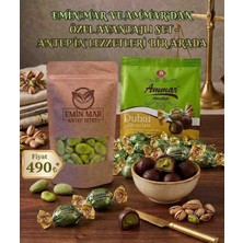 Ammar Dubai Antep Fıstıklı 500GR+200GR Antep Fıstıklı Badem Şekeri Bayram Fırsat Paketi Bayramlık, Hediyelik, Ikramlık