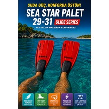 Deniz Paleti 29-31 Numara Yüzme Paleti Snorkel Dalış Rahat Esnek Hafif Tatil Paleti Seti