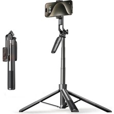 AZT Lisen 180CM Cep Telefonları Için Kumandalı Seyahat Amaçlı Katlanabilir Çok Fonksiyonlu Tripod ve Selfie Çubuğu Stick